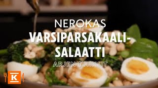 Varsiparsakaalisalaatti  Arjen niksit  KRuoka [upl. by Hamirak]