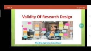 Internal and External validity of research design ll Threats of validity ll [upl. by Maryellen]