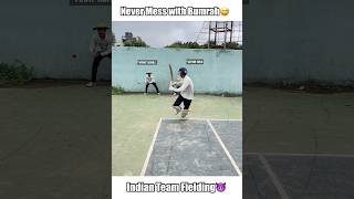 Never mess with Jasprit bumrah😈Indian cricket team fielding❤️ shorts cricket [upl. by Rolland]