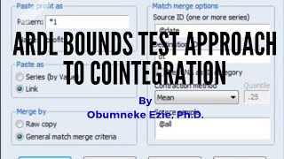 EViews How to Estimate ARDL Bounds Test Approach to Cointegration Estimation and Interpretation [upl. by Ynnub]