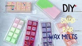 DIY COLORFUL WAX MELT SNAP BARS [upl. by Graig820]