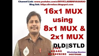 161 Multiplexer using 81 and 21 Multiplexer  16x1 Multiplexer using 8x1 and 2x1 Multiplexer [upl. by Fried]