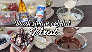 Buah Siram Coklat  Fruit Cocktail Viral Malaysia [upl. by Raul]