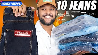 10 Best College or Casual Jeans for Men 🔥 Roadster Powerlook Myntra Jeans Haul 2024  ONE CHANCE [upl. by Bruner690]