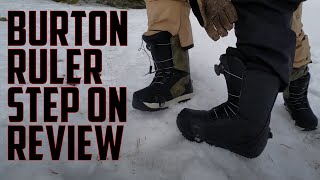 Burton Ruler Step On 2019 Snowboard Boot Review [upl. by Aimo144]