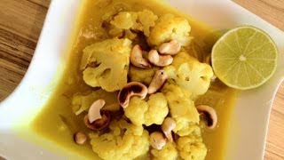 Blumenkohlcurry  indisches Essen ganz einfach  Exotischer Karfiol einfachKochen [upl. by Laertnom507]