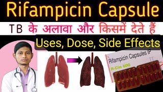 rifampicin capsules ip 450 mg  r cin 450 uses in hindi  rifampicin capsules ip 600 mg in hindi [upl. by Ecital]