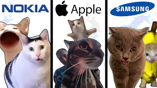 Famous Phone Ringtones but Meme Cats Sing It [upl. by Nutsud964]