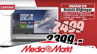 Lenovo IDEAPAD 510 Kaçırılmaz Fırsatla Media Marktta [upl. by Romalda435]