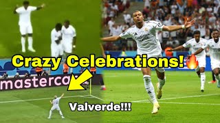 Madness🔥Mbappe Iconic CelebrationFirst Goal  Valverde Crazy CelebrationReal Madrid vs Atalanta [upl. by Eniamzaj941]