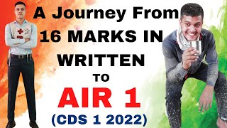 CDS 1 2022 AIR 1 TUSHAR  SSB  Failures  Life Lessons  A Good Human [upl. by Nylcaj]