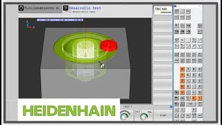 CNC Simulator Heidenhain ITNC 530 configuration konfiguracja [upl. by Buell]