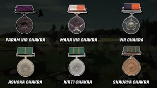 Wartime and Peacetime Gallantry Awards  Indian Armed Forces [upl. by Leahcimsemaj32]