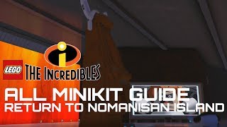 LEGO The Incredibles All Minikit Guide RETURN TO NOMANISAN ISLAND [upl. by Ahsinik33]