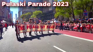 NYC LIVE  The 86th Annual Pulaski Day Parade [upl. by Touber]