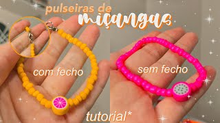 como faço pulseiras de miçangas passo a passo❤️‍🔥 Sara Quintino [upl. by Tommie]