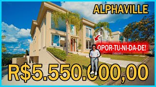 CASA EM ALPHAVILLE  SP  R555000000  NO MESMO CONDOMINIO DO NEYMAR [upl. by Cookie625]