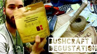 BUSHCRAFT  DEGUSTATION DE RATION DÉCATHLON [upl. by Frederico]