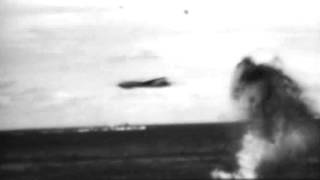 Japanese Plane Attack Upon USS Lexington CV16 02261942 full [upl. by Wallack767]