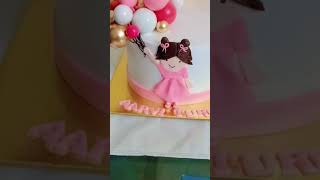 Founded doll cakethemecakeideas fondantcakedesignsforbirthdays shortvideo [upl. by Adlecirg]