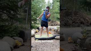 Curling a 44lb kettlebell [upl. by Onaireves164]