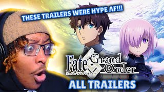 New FATE Fan REACTS to ALL FateGrand Order Trailers  TVCMPVs [upl. by Karalee]