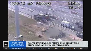 Construction worker struck killed in Harford Count work zone [upl. by Alexandre]