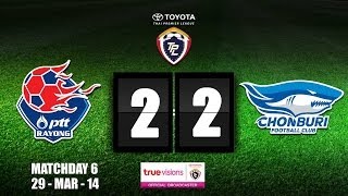 TPL 2014  PTT Rayong FC 2  2 Chonburi 29032014 [upl. by Banerjee687]