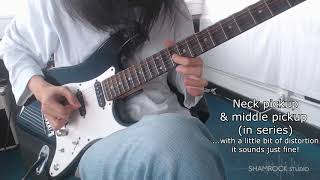 Gear Test  Strat pickups in seriesparallel [upl. by Kendall]