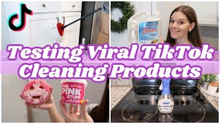 TESTING VIRAL TIKTOK CLEANING PRODUCTS  TOP CLEANING PRODUCTS  CLEANTOK [upl. by Alyakcim]