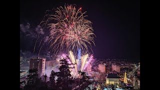 Revelion 2024 la PiatraNeamț  Spectacolul de artificii [upl. by Alimrahs]