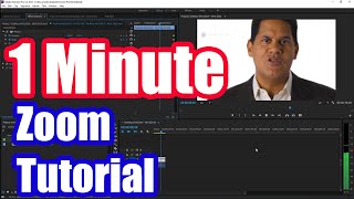 How to Zoom in Adobe Premiere Pro CC Fast Tutorial [upl. by Cyrill]