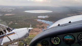 VFR Departure From Jandakot  via Yangebup Lake YGB ✈ Cessna C172  Live ATC [upl. by Haiasi]