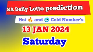 Lotto Result January 13 2024 9pm PCSO [upl. by Tadeo]