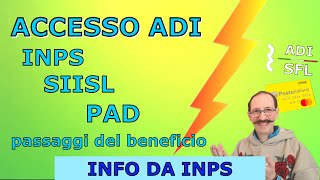 ATTIVAZIONE ADI I PASSAGGI TRA INPS SIISL E PAD  INPS INFORMA [upl. by Buffum]