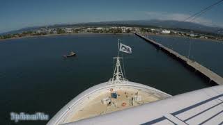 Sapphire Princess Sails Puntarenas Costa Rica [upl. by Aitak]