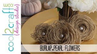 How to Make Looped Burlap Flowers  Bonus Tablescaping Ideas [upl. by Worthy574]