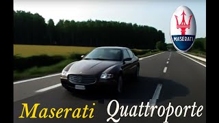 Maserati Quattroporte 42 8C Test Drive 2005 [upl. by Atoiyanap122]