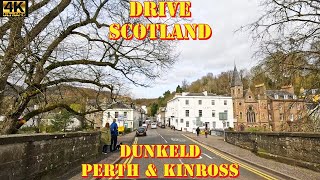 Dunkeld amp Birnam  4K Drive around  Perth amp Kinross Scotland [upl. by Alamac]