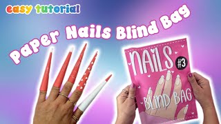 How To Make Stunning Paper Nails At Home Beginner DIY Paper Nails Tutorial  SuperMoonSparkles [upl. by Mchenry]