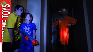 The Ghost Scarecrow Haunts Ethan and Cole Sneak Attack Squad Halloween [upl. by Thackeray]