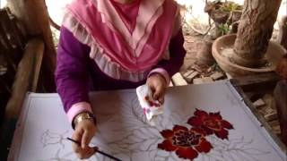 Batik Canting Hand Drawn Batik [upl. by Gibun]