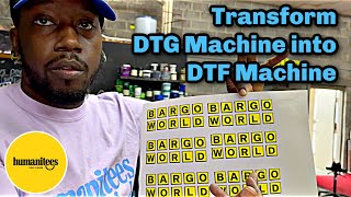 DTG Into DTF machine hack ‼️ 😱🤫 [upl. by Annelg]