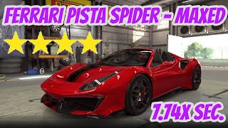 CSR2  Ferrari Pista Spider Gold  Tune amp Shift for Showdown  Elite Level 0  774x sec [upl. by Aiclef]