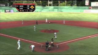 25 JDaylan Jackson of St Joe High School hits a 2run single at the 2012 MHSAA Baseball Final [upl. by Eceeryt]