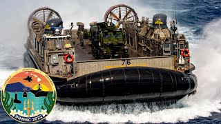 US Navy Powerful LCAC landing craft during exercise RIMPAC 2022 [upl. by Salomo692]