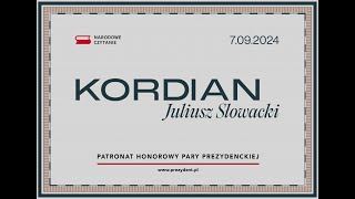 Para Prezydencka zaprasza do wspólnej lektury „Kordiana” Juliusza Słowackiego tłumaczenie PJM [upl. by Gibert]