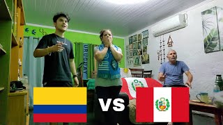 COLOMBIA vs PERÚ  Reacción FAMILIA URUGUAYA  Eliminatorias Mundial QATAR 2022  RESUMEN [upl. by Nalo]