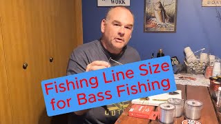 Fishing Line Size for Bass Fishing  Bass Fishing Tips [upl. by Hennebery416]