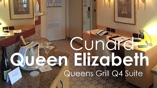 Cunard Queen Elizabeth Queens Grill Q4 Suite 7103 [upl. by Okia]